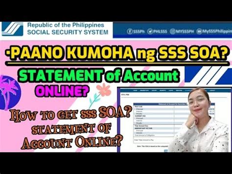 soa sss|Paano kumoha ng SSS SOA.